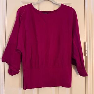 Talbots Dark Raspberry Wool Sweater